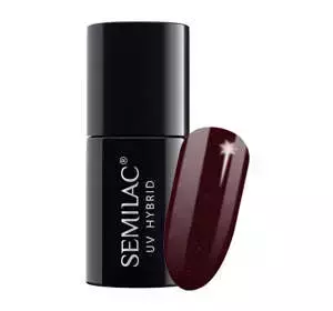 SEMILAC ГЕЛЬ-ЛАК LOVE IS IN THE NAILS 393 SPARKLING BLACK CHERRY 7МЛ