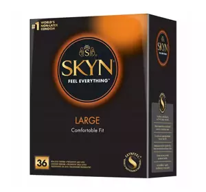 SKYN LARGE БЕЗЛАТЕКСНІ ПРЕЗЕРВАТИВИ 36 ШТ