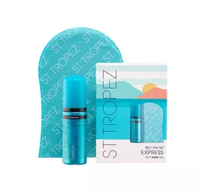 ST. TROPEZ SELF TAN EXPRESS KIT НАБІР КОСМЕТИКИ ПІНА ДЛЯ АВТОЗАСМАГИ + РУКАВИЦЯ