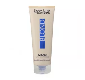 STAPIZ SLEEK LINE BLOND МАСКА З ШОВКОМ ДЛЯ БІЛЯВОГО СИВОГО І ОСВІТЛЕНОГО ВОЛОССЯ 250МЛ