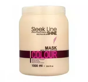 STAPIZ SLEEK LINE COLOUR МАСКА З ШОВКОМ ДЛЯ ФАРБОВАНОГО ВОЛОССЯ 1Л