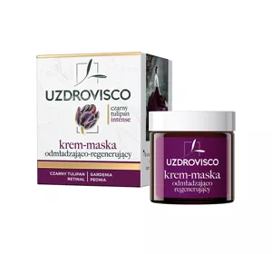 UZDROVISCO CZARNY TULIPAN INTENSE ОМОЛОДЖУЮЧА ТА ВІДНОВЛЮЮЧА КРЕМ-МАСКА ДЛЯ ОБЛИЧЧЯ 50МЛ