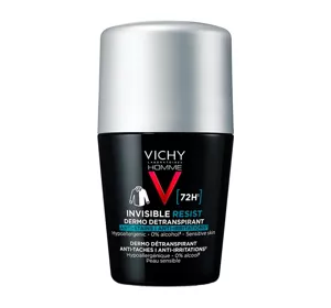 Vichy Homme Invisible Resist кульковий антиперспірант 72h 50мл