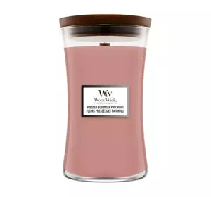 WOODWICK LARGE JAR CANDLE АРОМАТИЧНА СВІЧКА PRESSED BLOOMS & PATCHOULI 610Г