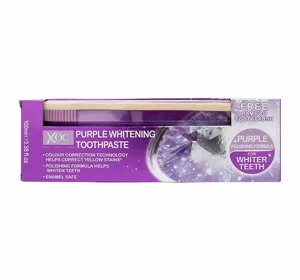 XPEL XOC PURPLE WHITENING ЗУБНА ПАСТА 100 МЛ + БАМБУКОВА ЗУБНА ЩІТКА