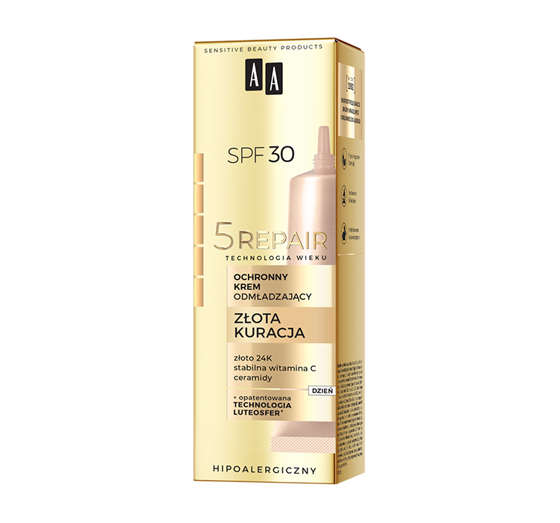 AA 5 REPAIR GOLD TREATMENT ЗАХИСНИЙ ОМОЛОДЖУЮЧИЙ КРЕМ SPF30 50МЛ