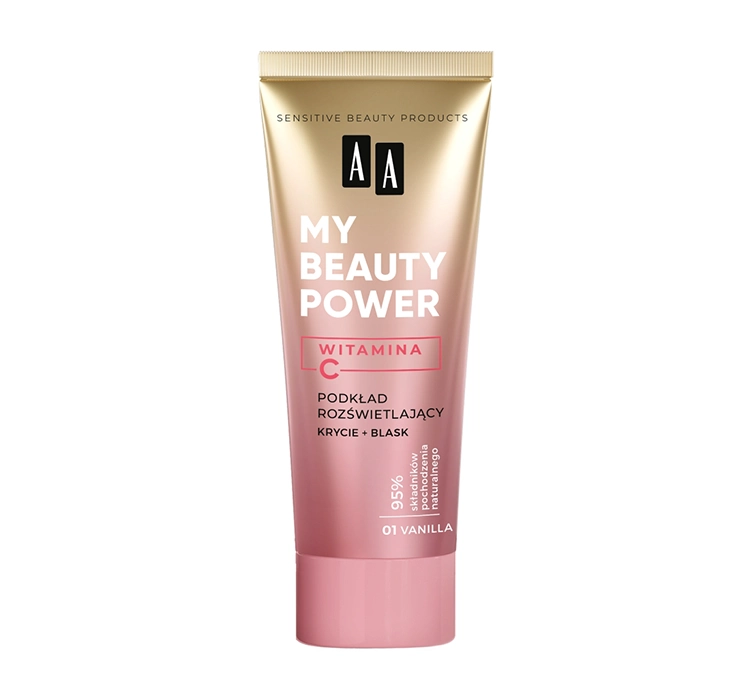 AA MY BEAUTY POWER ОСВІТЛЮЮЧИЙ ТОНАЛЬНИЙ ЗАСІБ ДЛЯ ОБЛИЧЧЯ 01 VANILLA 30МЛ