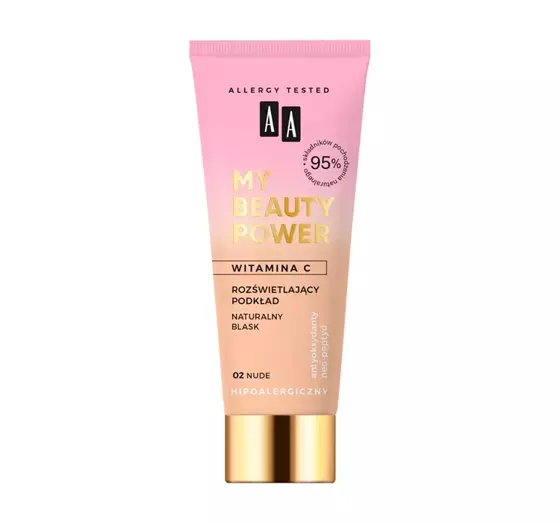 AA MY BEAUTY POWER ОСВІТЛЮЮЧИЙ ТОНАЛЬНИЙ ЗАСІБ ДЛЯ ОБЛИЧЧЯ 02 NUDE 30МЛ