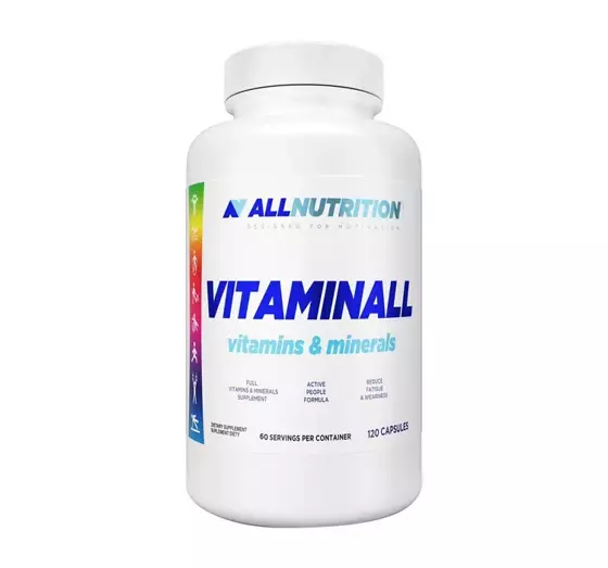 ALLNUTRITION VITAMINALL VITAMINS MINERALS ДІЄТИЧНА ДОБАВКА 120 КАПСУЛ