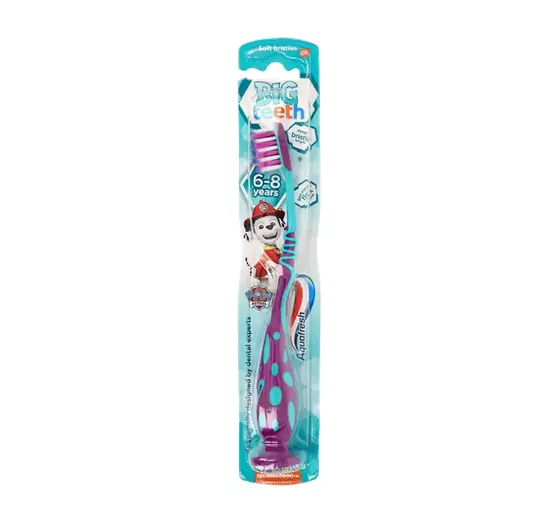 AQUAFRESH BIG TEETH PSI PATROL ЗУБНА ЩІТКА ДЛЯ ДІВЧАТОК  6-8 РОКІВ SOFT