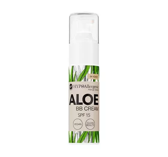 BELL HYPOALLERGENIC ALOE BB CREAM SPF 15 ВЕГАНСЬКИЙ ТОНАЛЬНИЙ КРЕМ ДЛЯ ОБЛИЧЧЯ 04 HONEY 20Г