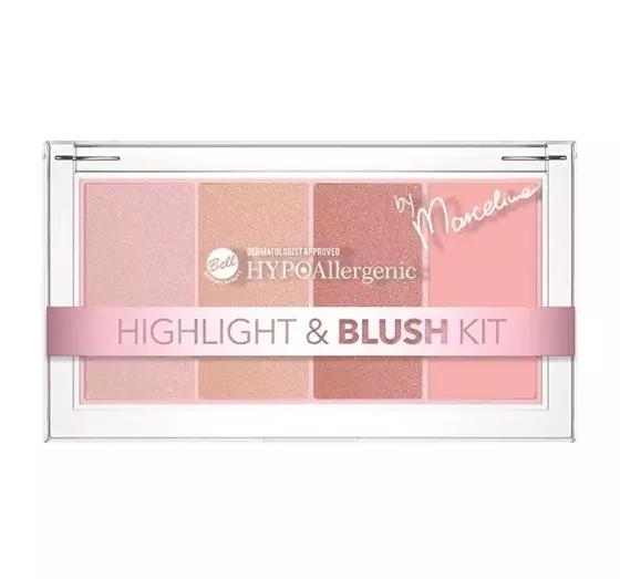 BELL HYPOALLERGENIC HIGHLIGHT&BLUSH KIT НАБІР ХАЙЛАЙТЕРІВ І РУМ'ЯН 20Г