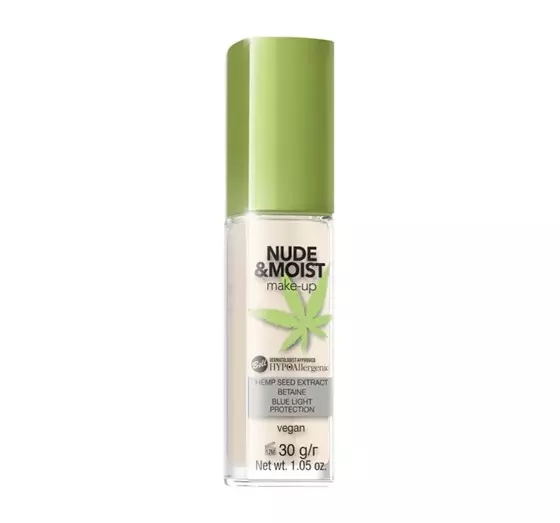 BELL HYPOALLERGENIC NUDE&MOIST MAKE-UP FLUID ЗВОЛОЖУВАЛЬНИЙ ТОНАЛЬНИЙ ЗАСІБ 01 LIGHT BEIGE 30Г