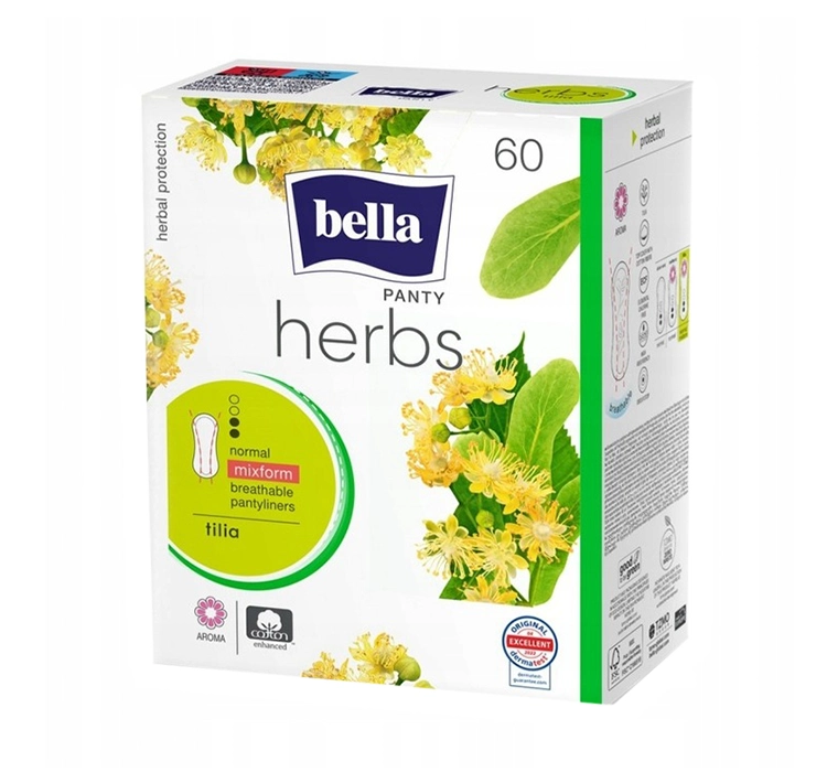 BELLA HERBS TILIA ГІГІЄНІЧНІ ПРОКЛАДКИ 60 ШТУК