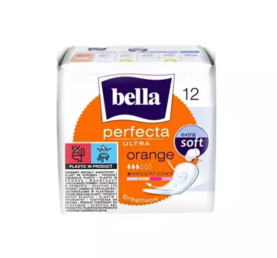 BELLA PERFECTA ULTRA ORANGE ГІГІЄНІЧНІ ПРОКЛАДКИ БЕЗ КРИЛЕЦЬ 12 ШТУК