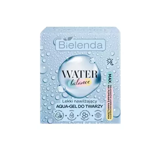 BIELENDA WATER BALANCE ЛЕГКИЙ ЗВОЛОЖУЮЧИЙ AQUA-ГЕЛЬ ДЛЯ ОБЛИЧЧЯ 50МЛ