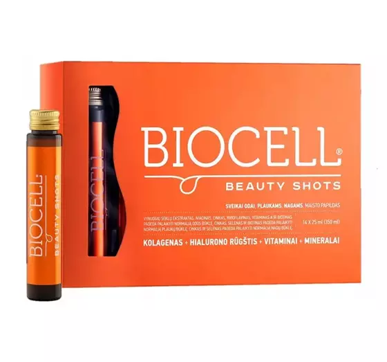 BIOCELL BEAUTY SHOTS ДІЄТИЧНА ДОБАВКА РІДКИЙ НАТУРАЛЬНИЙ КОЛАГЕН 14x25МЛ