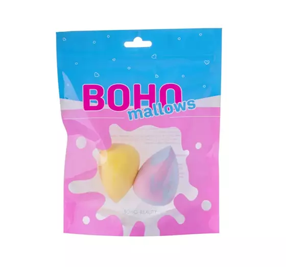 BOHO BEAUTY BOHOMALLOWS НАБІР СПОНЖІВ ДЛЯ МАКІЯЖУ PINK SUGAR I LEMON 2 ШТ