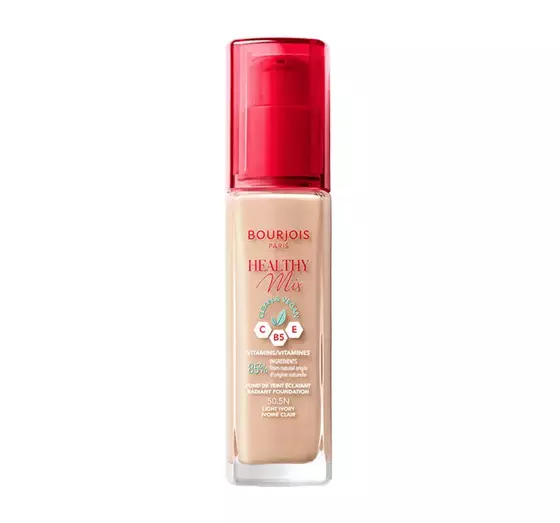 BOURJOIS HEALTHY MIX CLEAN ТОНАЛЬНИЙ ЗАСІБ ДЛЯ ОБЛИЧЧЯ 50.5N LIGHT IVORY 30МЛ