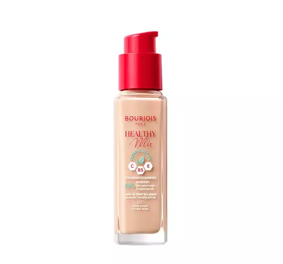 BOURJOIS HEALTHY MIX CLEAN ТОНАЛЬНИЙ ЗАСІБ ДЛЯ ОБЛИЧЧЯ 50C ROSE IVORY 30МЛ