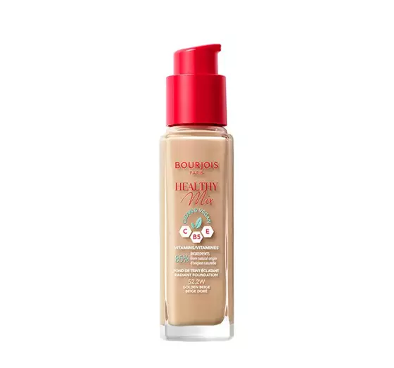 BOURJOIS HEALTHY MIX CLEAN ТОНАЛЬНИЙ ЗАСІБ ДЛЯ ОБЛИЧЧЯ 52.2W GOLDEN BEIGE 30МЛ