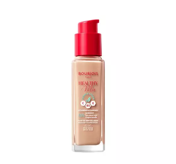 BOURJOIS HEALTHY MIX CLEAN ТОНАЛЬНИЙ ЗАСІБ ДЛЯ ОБЛИЧЧЯ 52.5C ROSE BEIGE 30МЛ