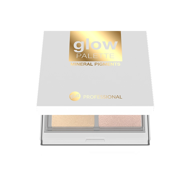 Bell Professional Glow Palette duo палетка хайлайтерів для обличчя та тіла 10г