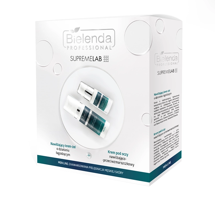 Bielenda Professional Supremelab Men Line набір для догляду: крем для обличчя + крем під очі