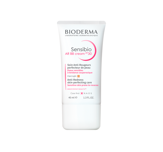 Bioderma Sensibio AR крем BB для шкіри з проблемами куперозу Light SPF30 40 мл