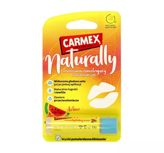 CARMEX NATURALLY ЗВОЛОЖУЮЧИЙ БАЛЬЗАМ ДЛЯ ГУБ КАВУН 4,25Г