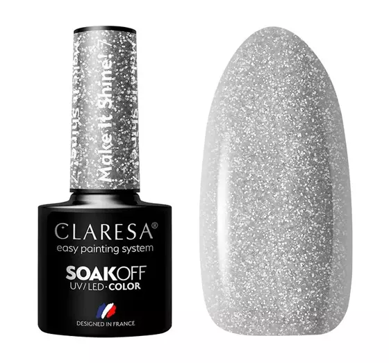 CLARESA SOAK OFF ГЕЛЬ-ЛАК MAKE IT SHINE 7 5Г