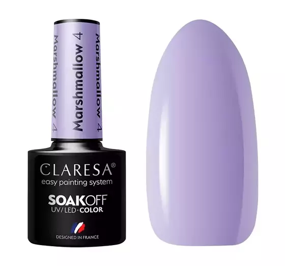 CLARESA SOAK OFF ГЕЛЬ-ЛАК MARSHMALLOW 4 5МЛ