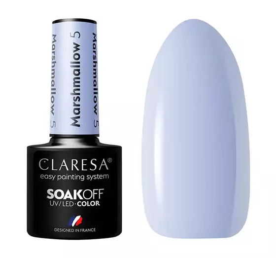 CLARESA SOAK OFF ГЕЛЬ-ЛАК MARSHMALLOW 5 5МЛ