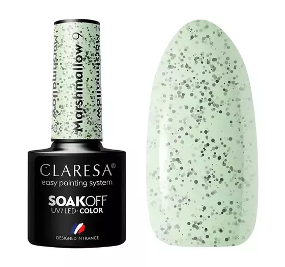 CLARESA SOAK OFF ГЕЛЬ-ЛАК MARSHMALLOW 9 5МЛ