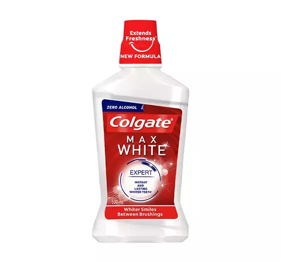 COLGATE MAX WHITE EXPERT ЗАСІБ ДЛЯ ПОЛОСКАННЯ РОТОВОЇ ПОРОЖНИНИ 500МЛ