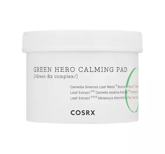 COSRX ONE STEP GREEN HERO CALMING PAD ДИСКИ ДЛЯ ЗЛУЩУВАННЯ І ЗАСПОКОЄННЯ 70ШТ.