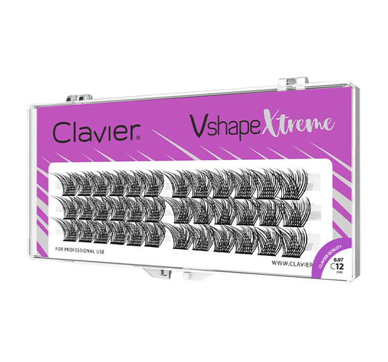 Clavier Vshape Xtreme пучки накладних вій тип C 12мм