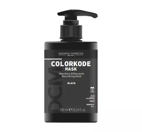 DIAPASON COSMETICS MILANO COLOURCODE ТОНУЮЧА МАСКА ДЛЯ ВОЛОССЯ BLACK  300МЛ