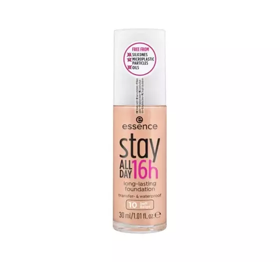 ESSENCE STAY ALL DAY 16H СТІЙКИЙ ТОНАЛЬНИЙ ЗАСІБ 10 SOFT BEIGE 30МЛ