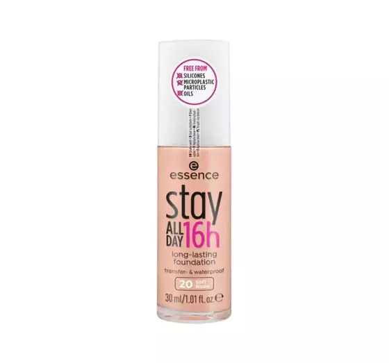 ESSENCE STAY ALL DAY 16H СТІЙКИЙ ТОНАЛЬНИЙ ЗАСІБ 20 SOFT NUDE 30МЛ