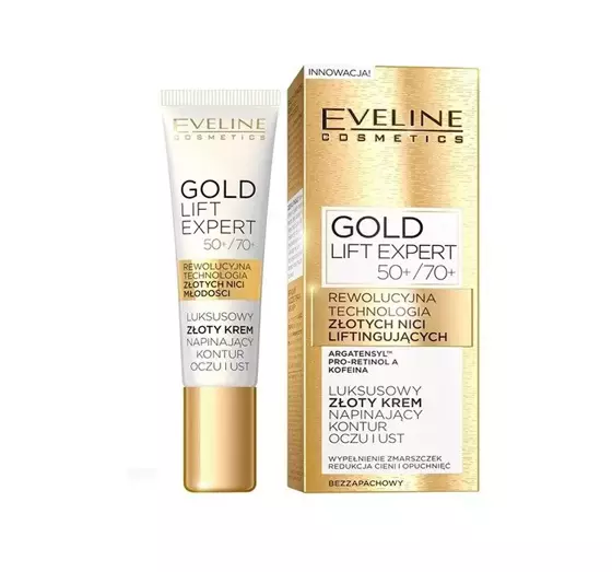 EVELINE GOLD LIFT КРЕМ ЗМІЦНЮЮЧИЙ КОНТУР ОЧЕЙ І ГУБ