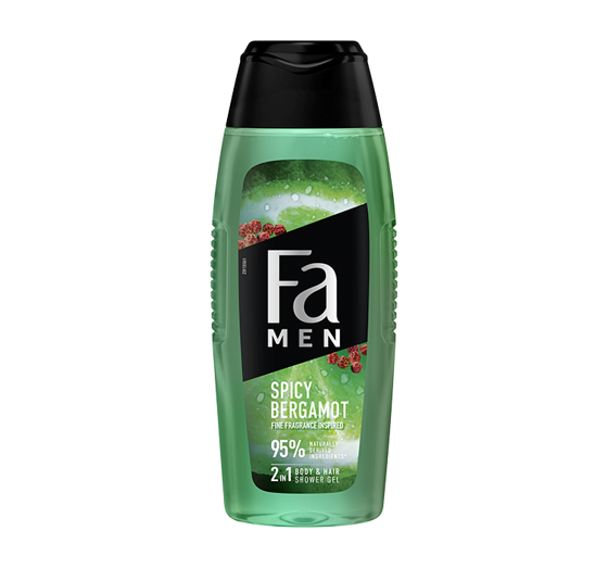 FA MEN SPICY BERGAMOT ГЕЛЬ ДЛЯ ДУШУ ДЛЯ ЧОЛОВІКІВ 2В1 400МЛ