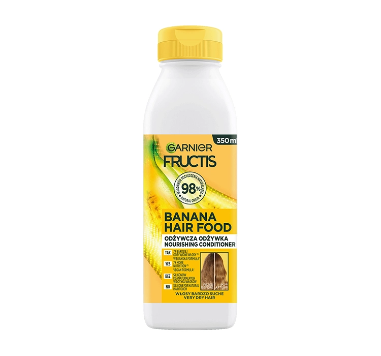 GARNIER FRUCTIS BANANA HAIR FOOD ЖИВИЛЬНИЙ КОНДИЦІОНЕР ДЛЯ ВОЛОССЯ 350МЛ