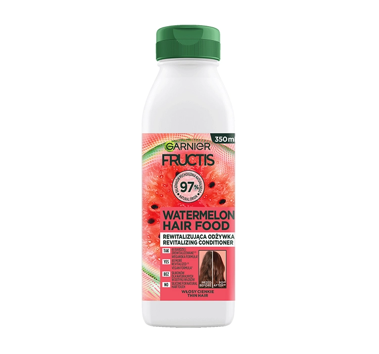 GARNIER FRUCTIS HAIR FOOD WATERMELON ВІДНОВЛЮЮЧИЙ КОНДИЦІОНЕР ДЛЯ ТОНКОГО ВОЛОССЯ 350 МЛ