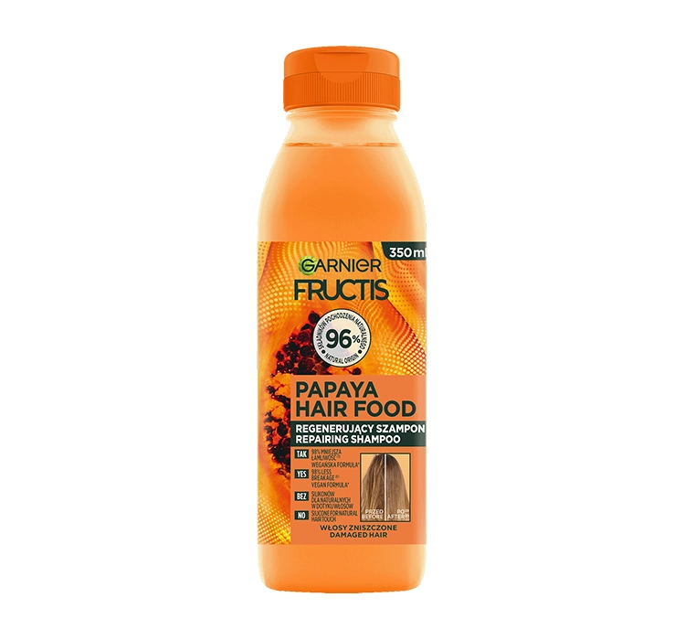 GARNIER FRUCTIS PAPAYA HAIR FOOD РЕГЕНЕРУЮЧИЙ ШАМПУНЬ ДЛЯ ВОЛОССЯ 350МЛ