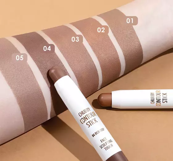 GOLDEN ROSE CHUBBY CONTOUR STICK КОНТУРІНГ-СТІК ДЛЯ ОБЛИЧЧЯ 02 MEDIUM TAN 3,8Г