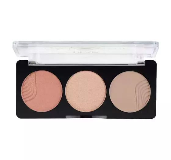 HEAN GLOW NUDE PALETTE ПАЛЕТКА ДЛЯ ОБЛИЧЧЯ 3В1 SUNGLOW 8Г