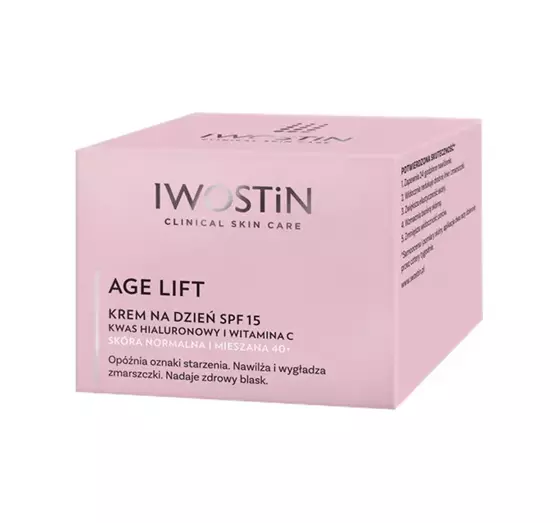 IWOSTIN AGE LIFT КРЕМ НА ДЕНЬ SPF15 ДЛЯ НОРМАЛЬНОЇ ТА КОМБІНОВАНОЇ ШКІРИ 40+ 50МЛ