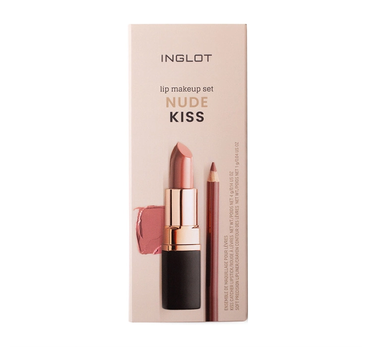 Inglot набір для макіяжу губ Nude Kiss