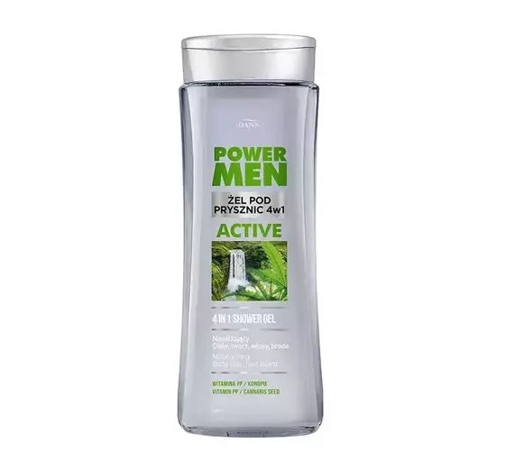 JOANNA POWER MEN ГЕЛЬ ДЛЯ ДУШУ 4В1 ACTIVE 300МЛ